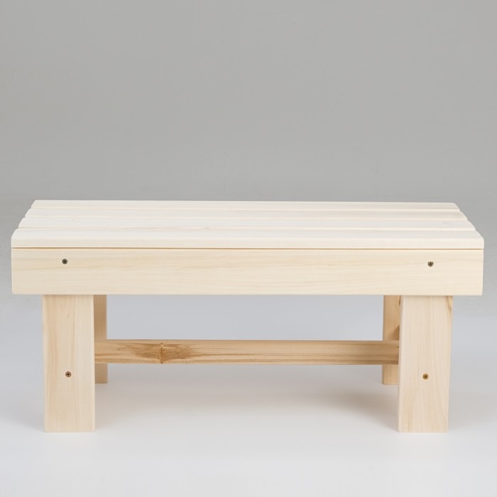 Лавочка низкая , наличник,  липа "Добропаровъ", 70&times;33&times;30 см