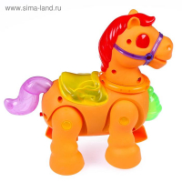 Лошадка &laquo;Дружок&raquo;, световые и звуковые эффекты, работает от батареек, МИКС