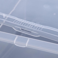 Ящик для хранения, 25 л, 53&times;37&times;18 см, с крышкой, прозрачный