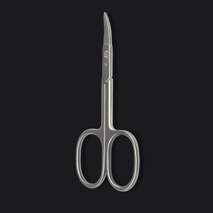 Ножницы маникюрные &laquo;Premium&raquo;, загнутые, узкие, 9,5 см, на блистере, цвет серебристый