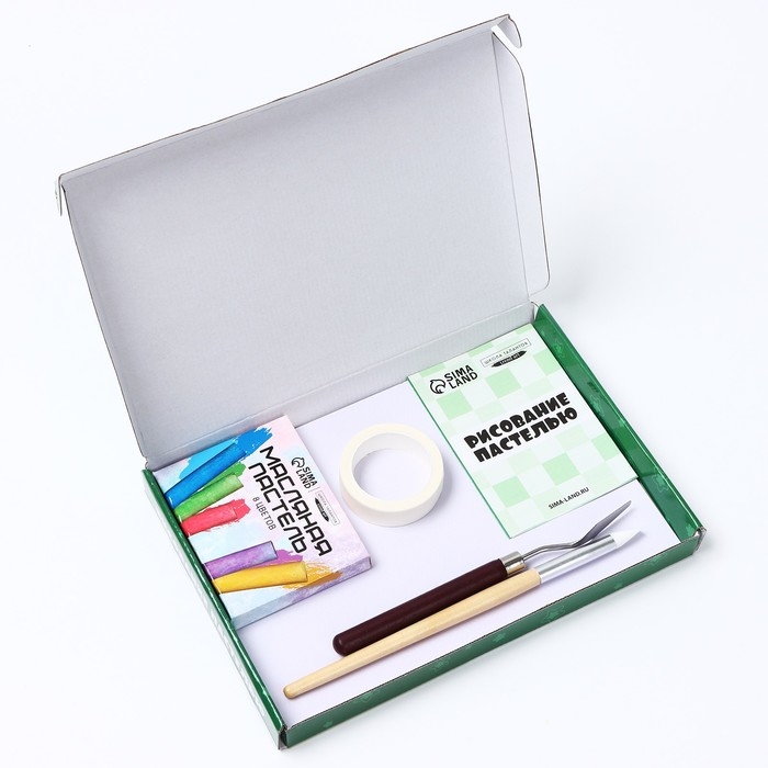 Набор для рисования масляной пастелью &laquo;Миленькие зайчики&raquo;, 8 цветов, набор для творчества