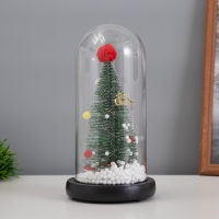 Светильник колба «Елка с шарами» 1,5Вт, LED, 3xAAA, черный USB 11х11х21см Светильник колба «Елка с шарами» 1,5Вт, LED, 3xAAA, черный USB 11х11х21см