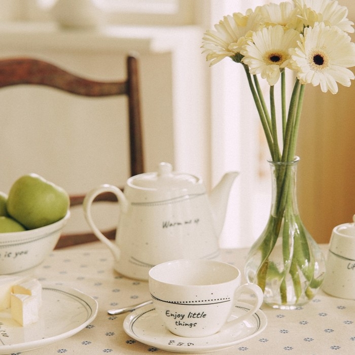 Чайник заварочный фарфоровый SL Home &laquo;Милый дом&raquo;, 900 мл, 21&times;13,8&times;13,5 см, цвет белый