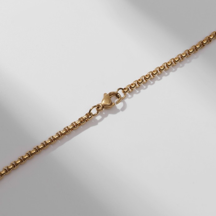 Кулон &laquo;Полумесяц&raquo; звёзды, волки, цвет синий в золоте, 60 см