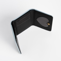 Кошелёк детский на кнопке, цвет голубой Кошелёк детский на кнопке, цвет голубой