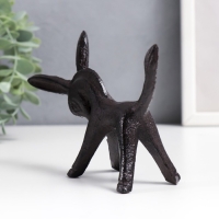 Сувенир чугун подставка для колец "Ослик" 10х4х12,5 см