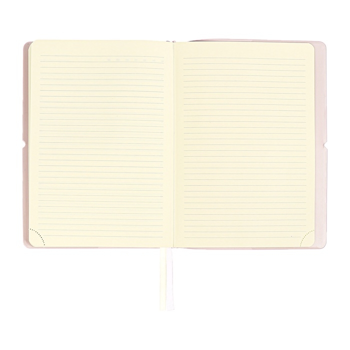 Ежедневник недатированный A5 136 листов deVENTE. Jane, мягкая обложка пвх, резинка, перфорация, ляссе, блок 70, сиреневый