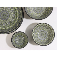 Тарелка глубокая керамическая Доляна «Мирсоле», d=21 см, цвет зелёный Тарелка глубокая керамическая Доляна «Мирсоле», d=21 см, цвет зелёный