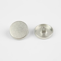 Набор металлических пуговиц на ножке, d = 18 мм, 10 шт, цвет серебряный матовый Набор металлических пуговиц на ножке, d = 18 мм, 10 шт, цвет серебряный матовый