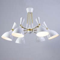 Люстра "Бастони" 6хЕ14 40Вт бело-золотой 70х70х54 см BayerLux Люстра "Бастони" 6хЕ14 40Вт бело-золотой 70х70х54 см BayerLux