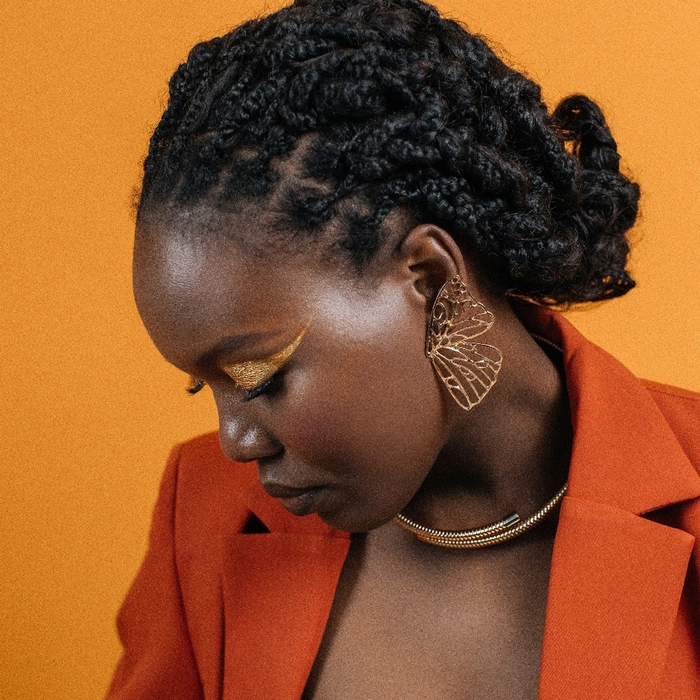 Серьги металл &laquo;Бабочки&raquo;, цвет золото