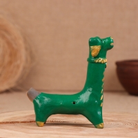 Абашевская игрушка "Собачка", 10х6х12 см, Петрова О.В. Абашевская игрушка "Собачка", 10х6х12 см, Петрова О.В.