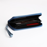 Кошелёк женский на молнии, цвет голубой Кошелёк женский на молнии, цвет голубой