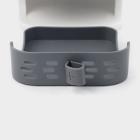 Ёршик для унитаза силиконовый SAVANNA, 10,8&times;42,5 см, цвет серый