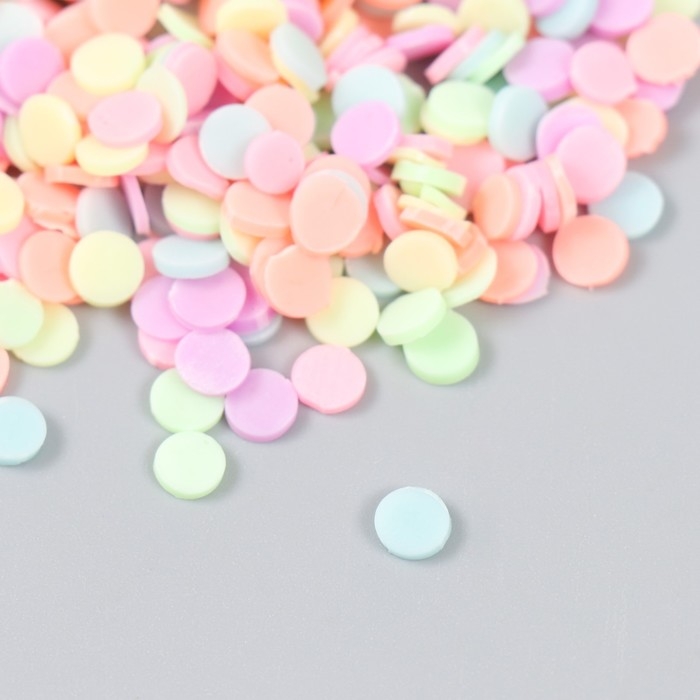 Декор для творчества пластик "Конфетти. Нежность" 0,6 см 20 гр