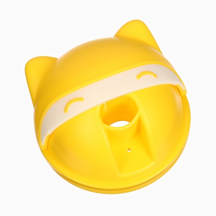 Поильник детский M&B &laquo;Котик&raquo; с трубочкой, от 9 мес., 280 мл., цвет молочно-желтый