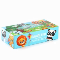 Салфетки бумажные в коробке &laquo;Детские&raquo;, 100 шт, двухслойные
