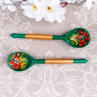 Ложка чайная &laquo;Зеленушка&raquo;, 14,7&times;3,5 см, микс