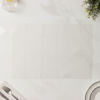 Салфетки сервировочные на стол Доляна Star, 4 шт, 45&times;30 см, цвет белый