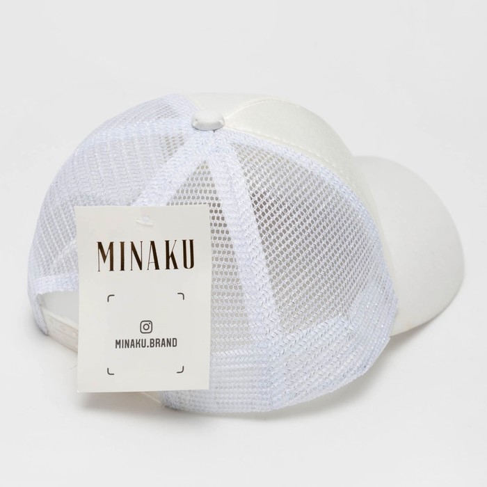 Кепка для девочки Кепка для девочки "Искра" MINAKU цвет белый, р-р 52-54