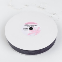 Лента бархатная, 25 мм, 18 ± 1 м, цвет серый №184 Лента бархатная, 25 мм, 18 ± 1 м, цвет серый №184