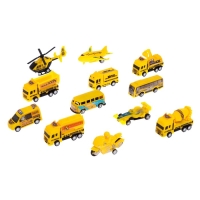 Набор игровой &laquo;Строительная техника&raquo;, машинки 12 штук, дорожные знаки, игровое поле