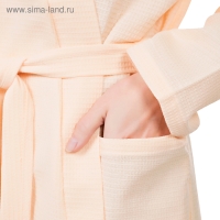 Халат вафельный запашной женский р-р 50, цв.Персик, 160 гр/м,Хл.100% Халат вафельный запашной женский р-р 50, цв.Персик, 160 гр/м,Хл.100%