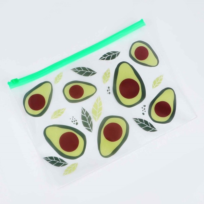 Сумка женская пляжная Сумка женская пляжная "Авокадо" + бикини бэг