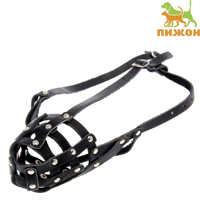 Намордник кожаный сетчатый с перемычкой №2,доберман,(длина по носу 9,5см, обхват морды 28см), 161347 Намордник кожаный сетчатый с перемычкой №2,доберман,(длина по носу 9,5см, обхват морды 28см), 161347