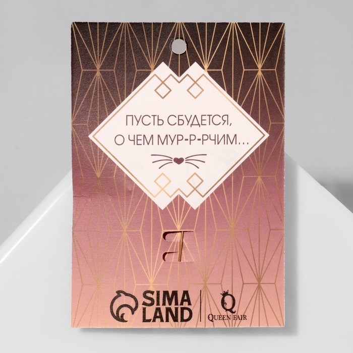 Брошь &laquo;Кошка&raquo; мур-мур, цвет чёрный в золоте