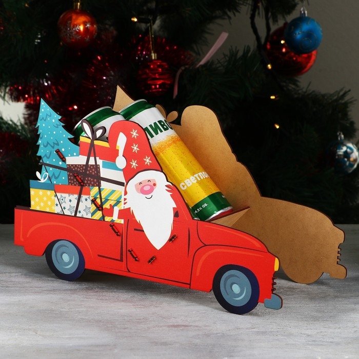 Органайзер для хранения бутылок &laquo;Дед мороз в машине&raquo;