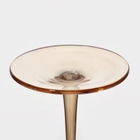 Бокал для вина стеклянный Magistro &laquo;Иллюзия&raquo;, 550 мл, 10&times;24 см, цвет золотой