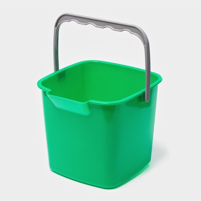 Ведро для уборки, 5,6 л, 22×23×18.7 см, зелёный Ведро для уборки, 5,6 л, 22×23×18.7 см, зелёный