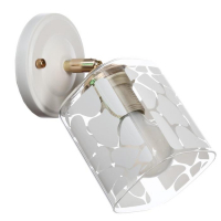 Бра "Ника" 1х60Вт E27 белый-хром Бра "Ника" 1х60Вт E27 белый-хром