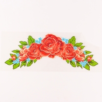 Термотрансфер &laquo;Розы&raquo;, центральные, уменьшенные, 22 х 8,7 см, набор 10 шт.