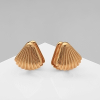 Серьги металл &laquo;Аккорд&raquo; веер, цвет золото