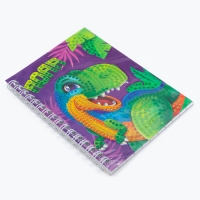 Алмазная мозаика с частичным заполнением для детей на блокноте &laquo;Дино&raquo;, 11 х 15 см, 48 листов