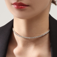 Колье «Лёд», 1 ряд, цвет белый в серебре, 35 см Колье «Лёд», 1 ряд, цвет белый в серебре, 35 см