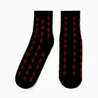 Новый год. Символ года. Змея. Носки мужские "Красная змея", цвет белый, р-р 29 Новый год. Символ года. Змея. Носки мужские "Красная змея", цвет белый, р-р 29