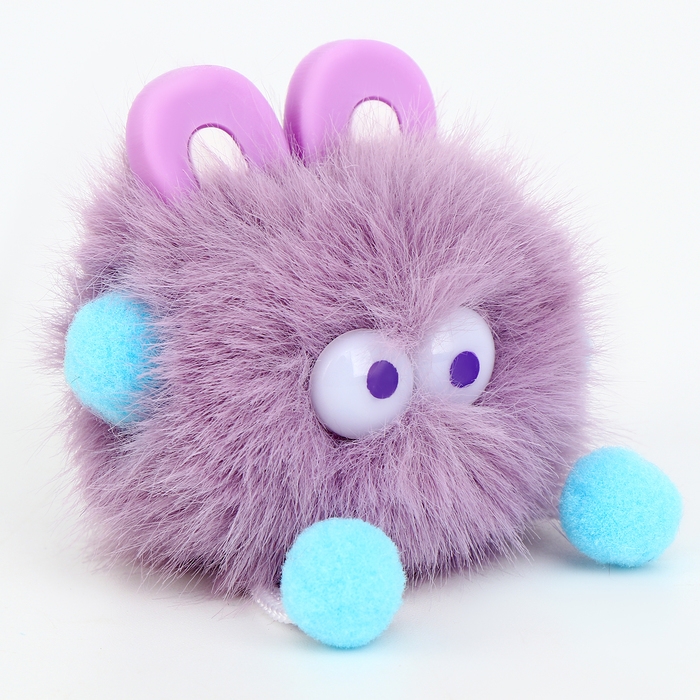 Мягкая игрушка &laquo;Пушистик с ушками&raquo; на брелоке, 10 см, цвет МИКС