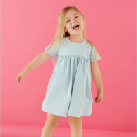 Платье детское с карманом KAFTAN, р. 32 (110-116), мятный Платье детское с карманом KAFTAN, р. 32 (110-116), мятный