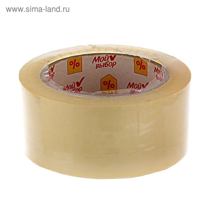 Клейкая лента Клейкая лента "Мой выбор", прозрачная, 48 мм х 120 м, 35 мкм