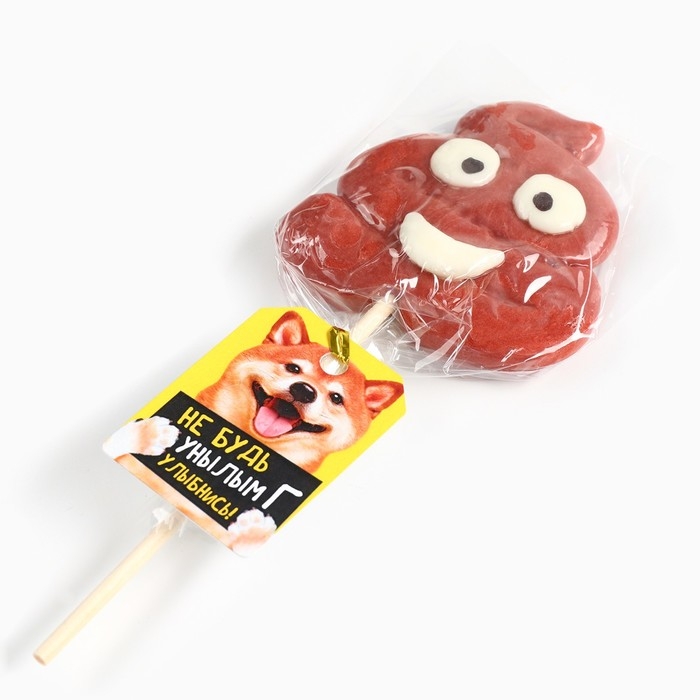 Леденец формовой, на палочке «Улыбнись», со вкусом молочного шоколада, 15 г Леденец формовой, на палочке «Улыбнись», со вкусом молочного шоколада, 15 г