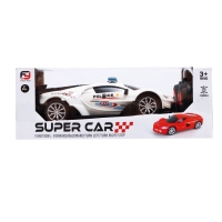 Машина радиоуправляемая &laquo;Полиция&raquo;, работает от батареек, цвет белый