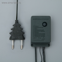 Гирлянда &laquo;Нить&raquo; 7 м, IP20, тёмная нить, 180 ламп, свечение мульти, 8 режимов, 220 В