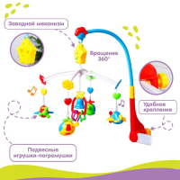 Мобиль музыкальный на кроватку &laquo;Самолетик&raquo;, заводной