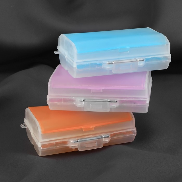 Органайзер для рукоделия, двусторонний, 7 отделений, 9,2 &times; 7 &times; 3 см, цвет МИКС