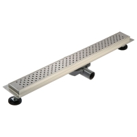 Трап ZEIN, c флaнцeм свободного вращения 360&deg;, 7х70 см, d=40/50 мм, нерж. сталь, сатин