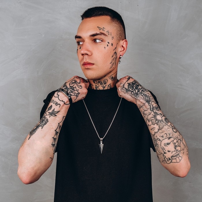 Кулон унисекс &laquo;Клинок&raquo; с узором, цвет чернёное серебро, 60 см