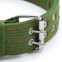 Ошейник четырехслойный с вертлюгом, 80 х 4,9 см, ОШ 64-74 см, полиэстер, зелёный Ошейник четырехслойный с вертлюгом, 80 х 4,9 см, ОШ 64-74 см, полиэстер, зелёный